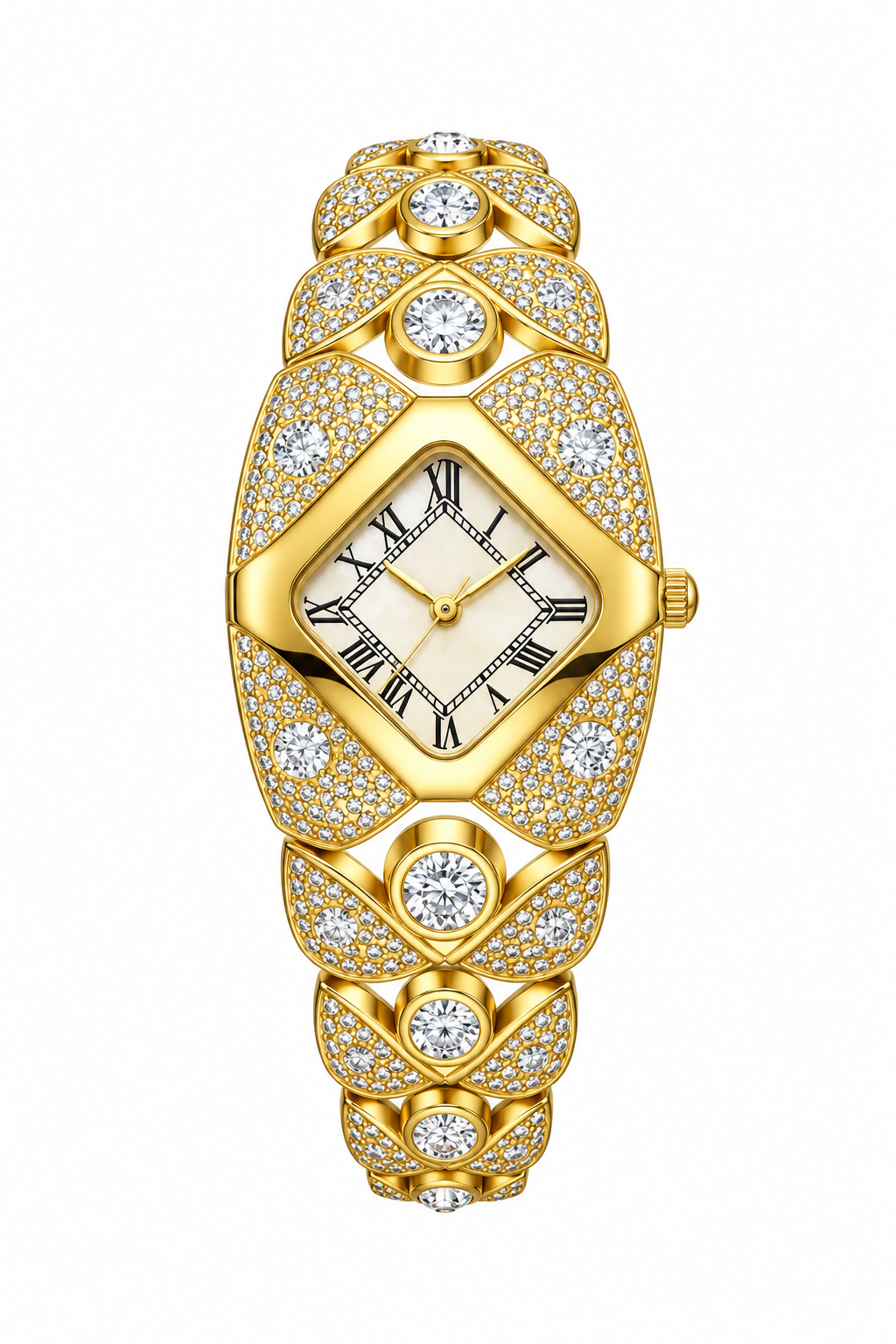 "Golden Shine" Crystal Bracelet Watch for Women