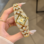 "Golden Shine" Crystal Bracelet Watch for Women