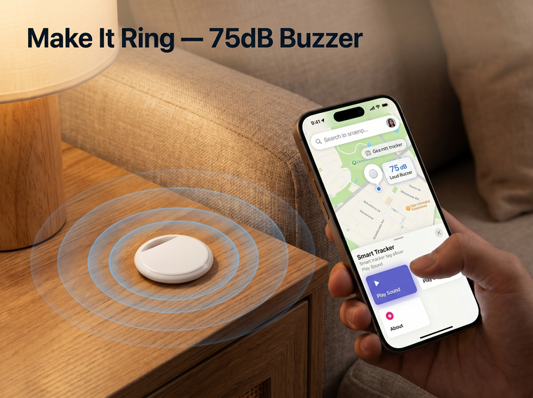 Make the tracker ring with built-in buzzer