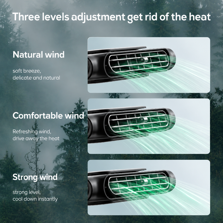 3 adjustable wind speed levels