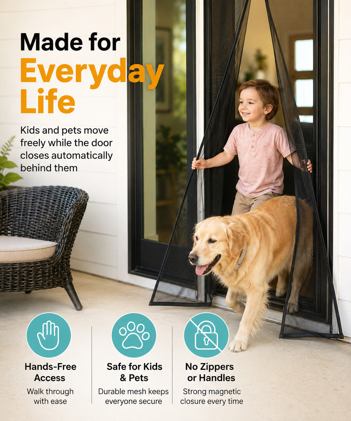 Mesh Mosquito Door Curtain