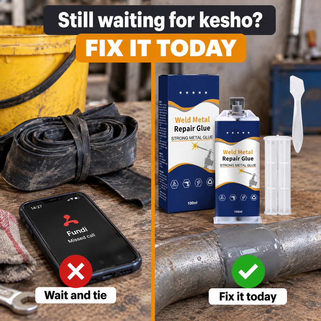 ChumaFix Metal Repair Epoxy Old way vs ChumaFix