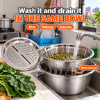 JikoTrio 3-in-1 Grater Basin Set Rice, ndengu, sukuma