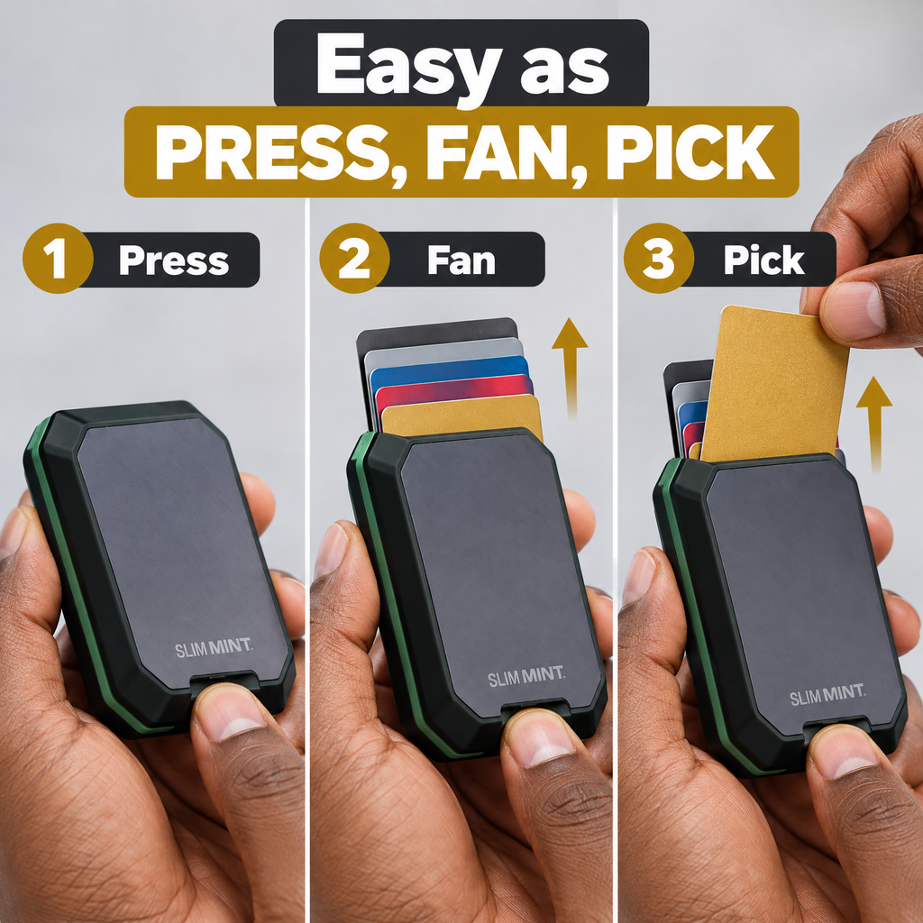 KadiSafe Pop-Up Card Wallet One press
