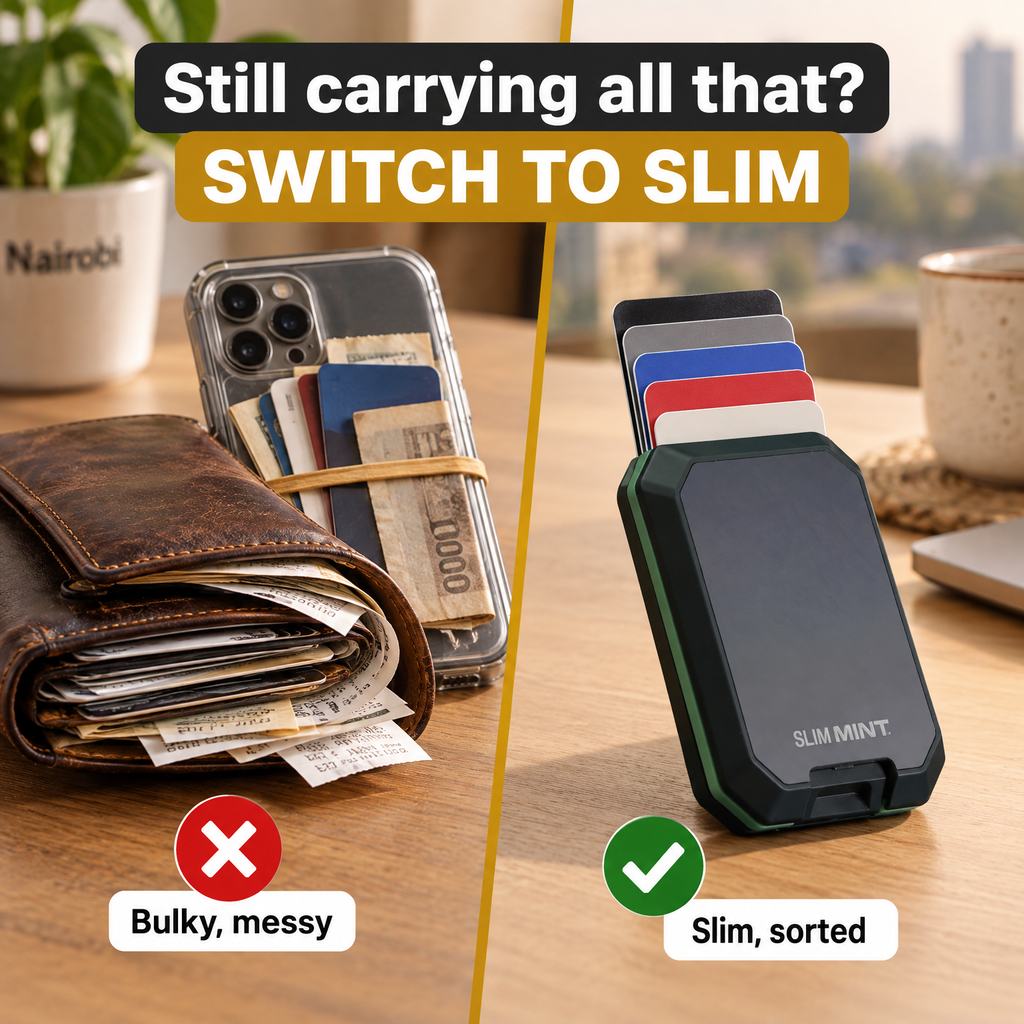 KadiSafe Pop-Up Card Wallet Old way vs KadiSafe