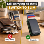 KadiSafe Pop-Up Card Wallet Old way vs KadiSafe