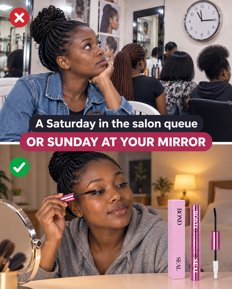 Salon lashes or your own mirror