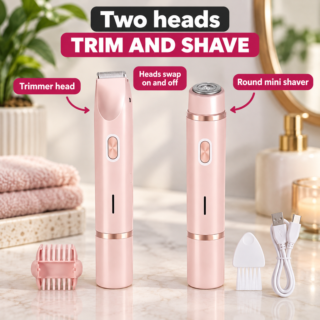 Laini 2-in-1 Trimmer for Women Two heads
