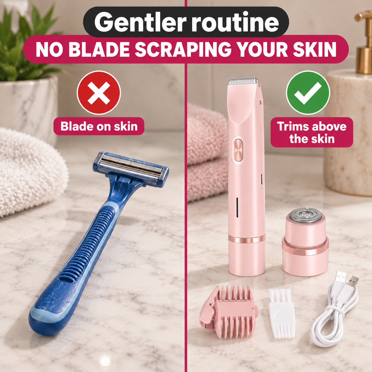 Laini 2-in-1 Trimmer for Women No blade