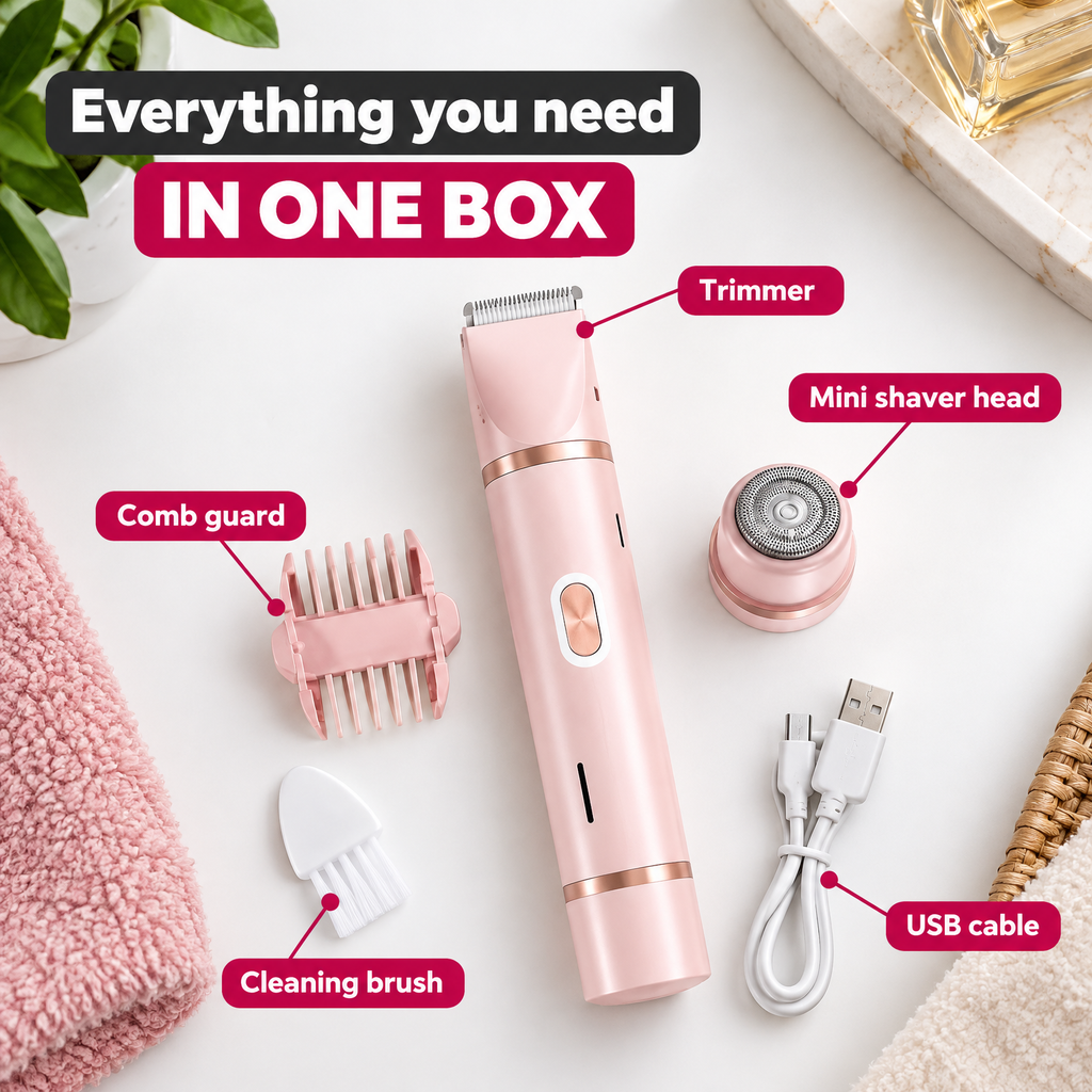 Laini 2-in-1 Trimmer for Women In the box