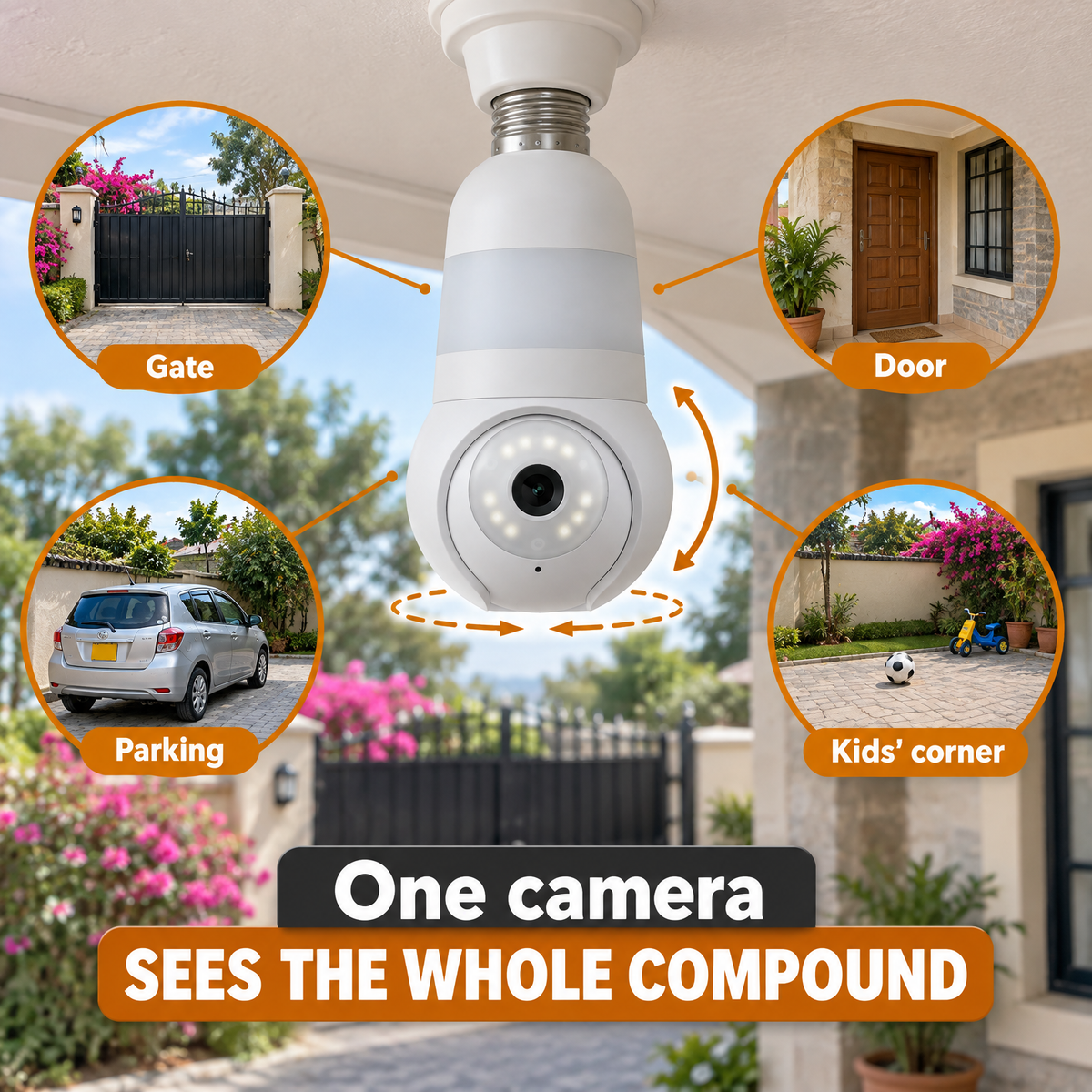 MachoBulb Light Bulb Camera 360 degrees