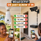 MachoBulb Light Bulb Camera Wired CCTV or MachoBulb