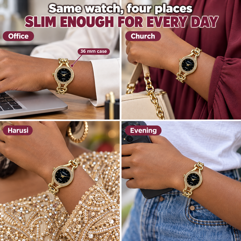 The same wrist styled four ways