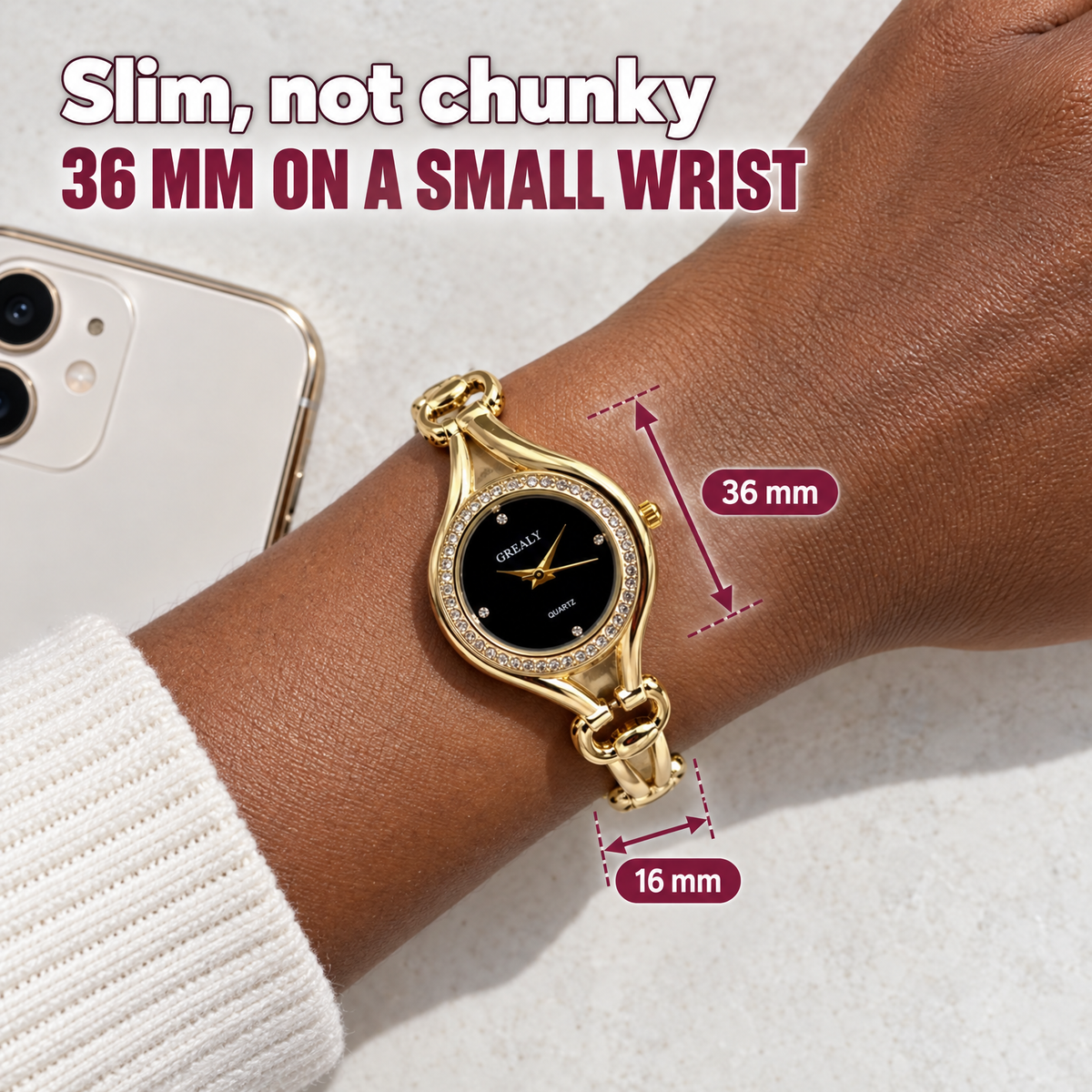 Noir Bangle Size and fit