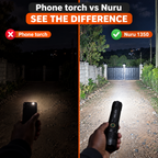 Nuru 1350 Tactical Torch Phone torch vs Nuru