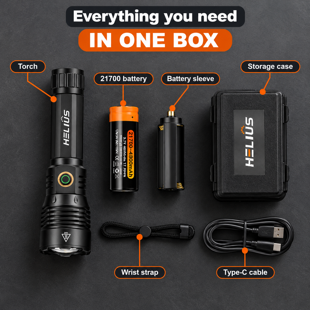 Nuru 1350 Tactical Torch In the box