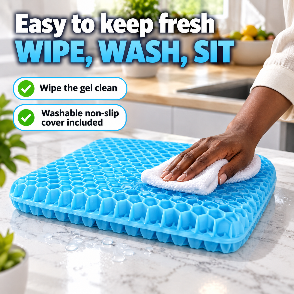 PoaSeat Gel Cushion Easy to keep fresh