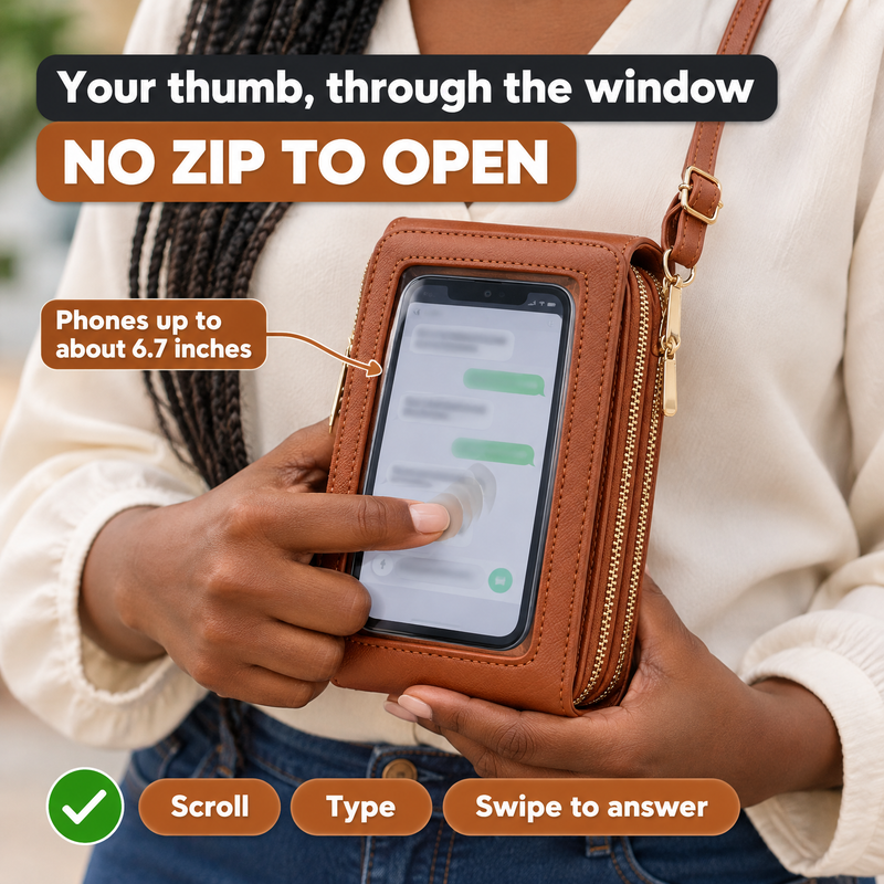 Your thumb works through the window
