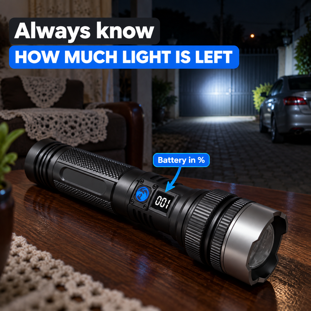 TaaChaji Zoom Torch Battery screen