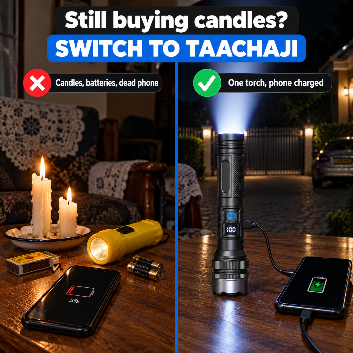 TaaChaji Zoom Torch Old way vs TaaChaji