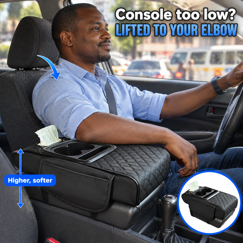 Your arm rests higher