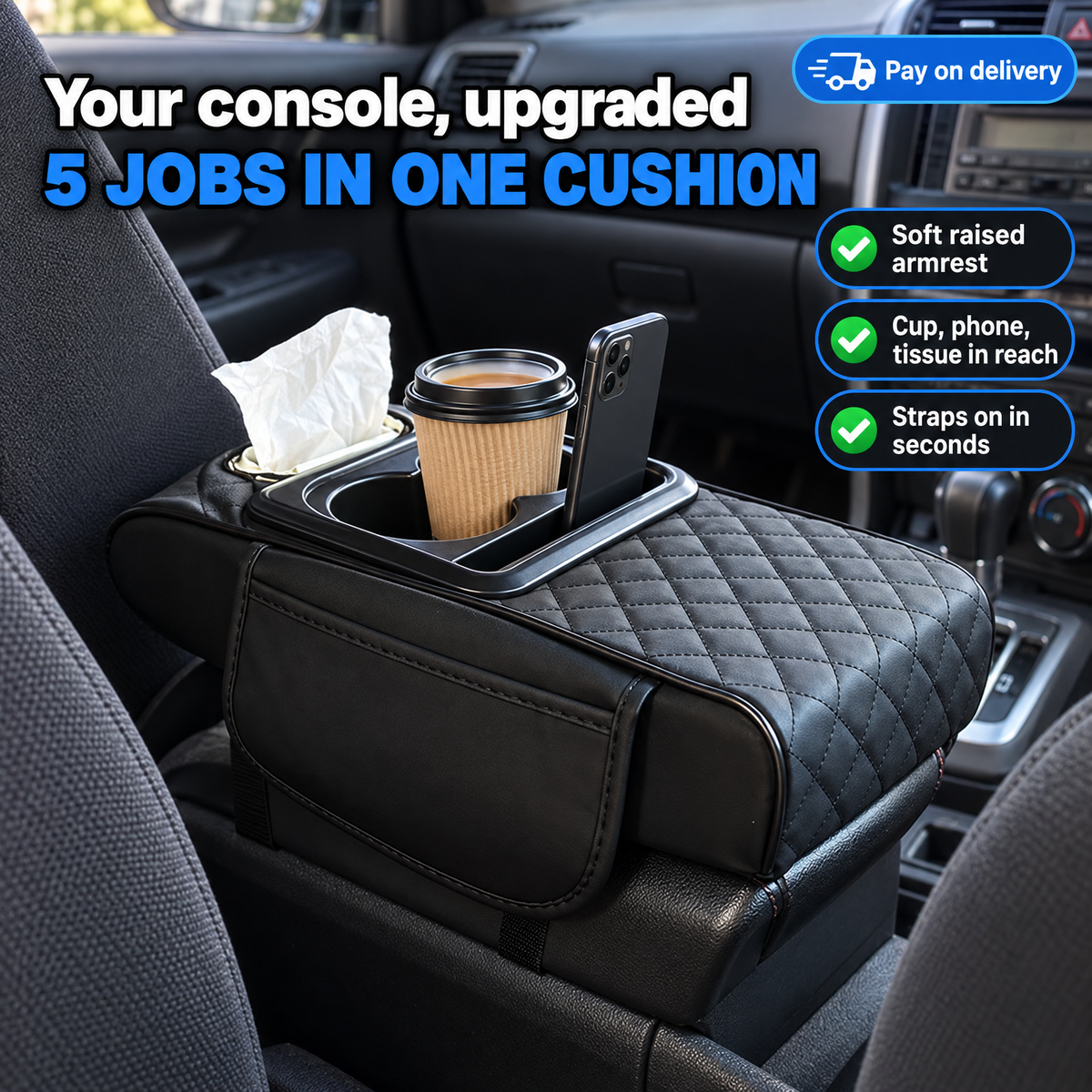 Tulia Armrest Organiser Hero