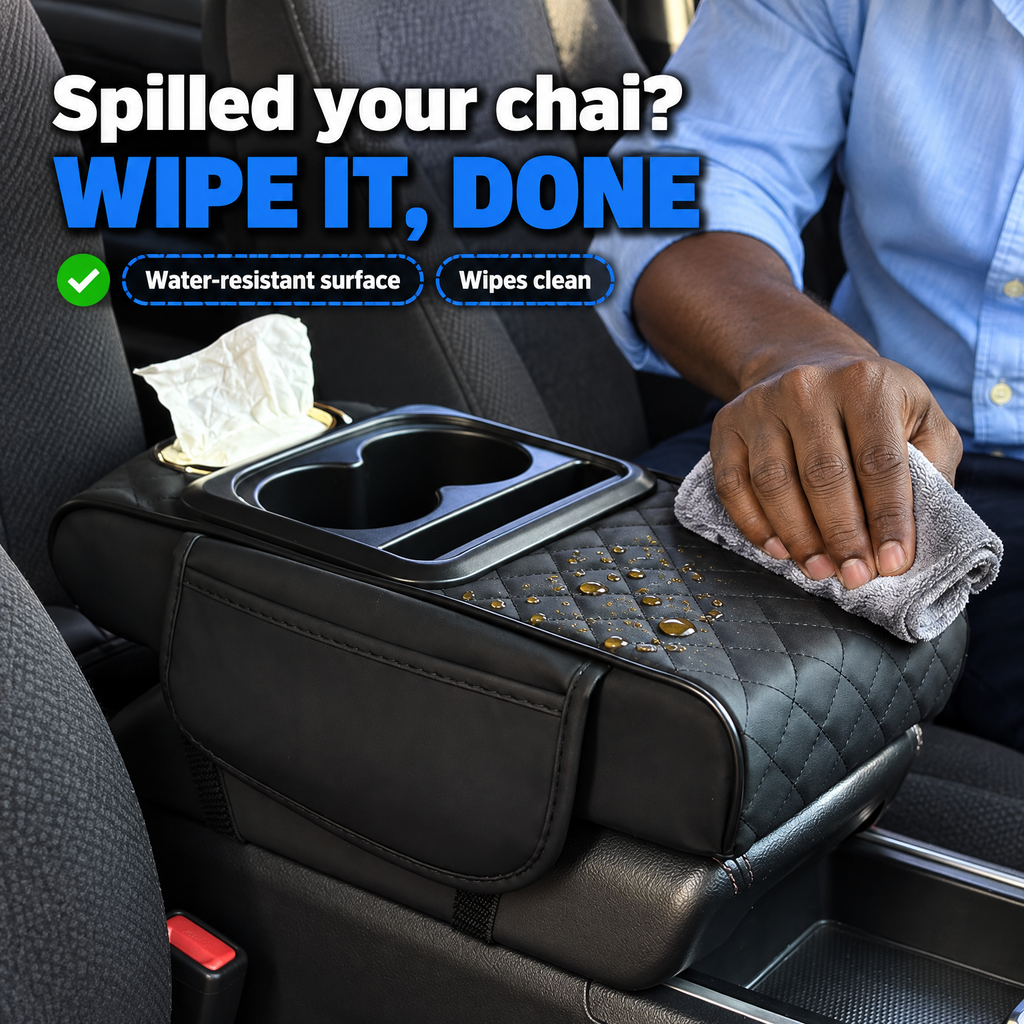 Tulia Armrest Organiser Wipes clean