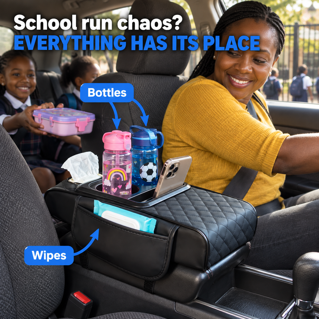 Tulia Armrest Organiser School run