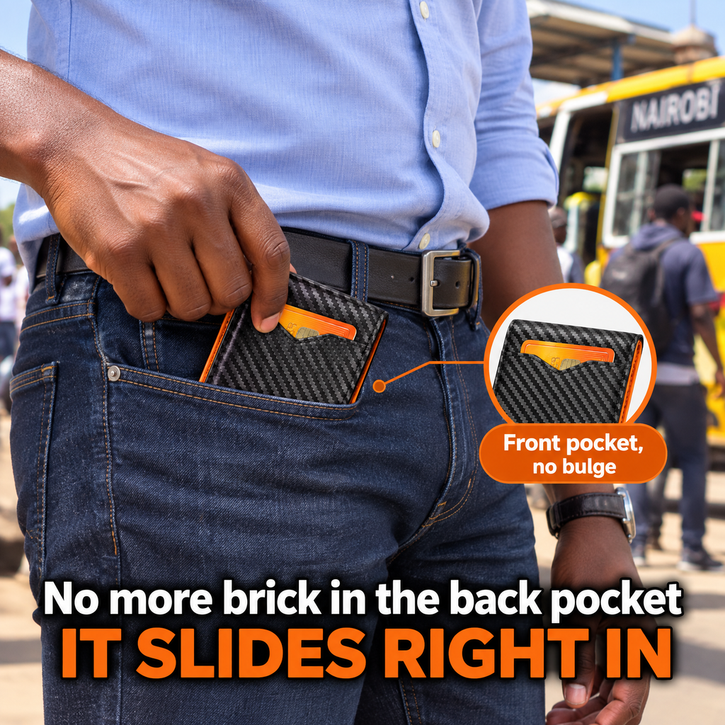 Zawadi Slim Wallet Front pocket