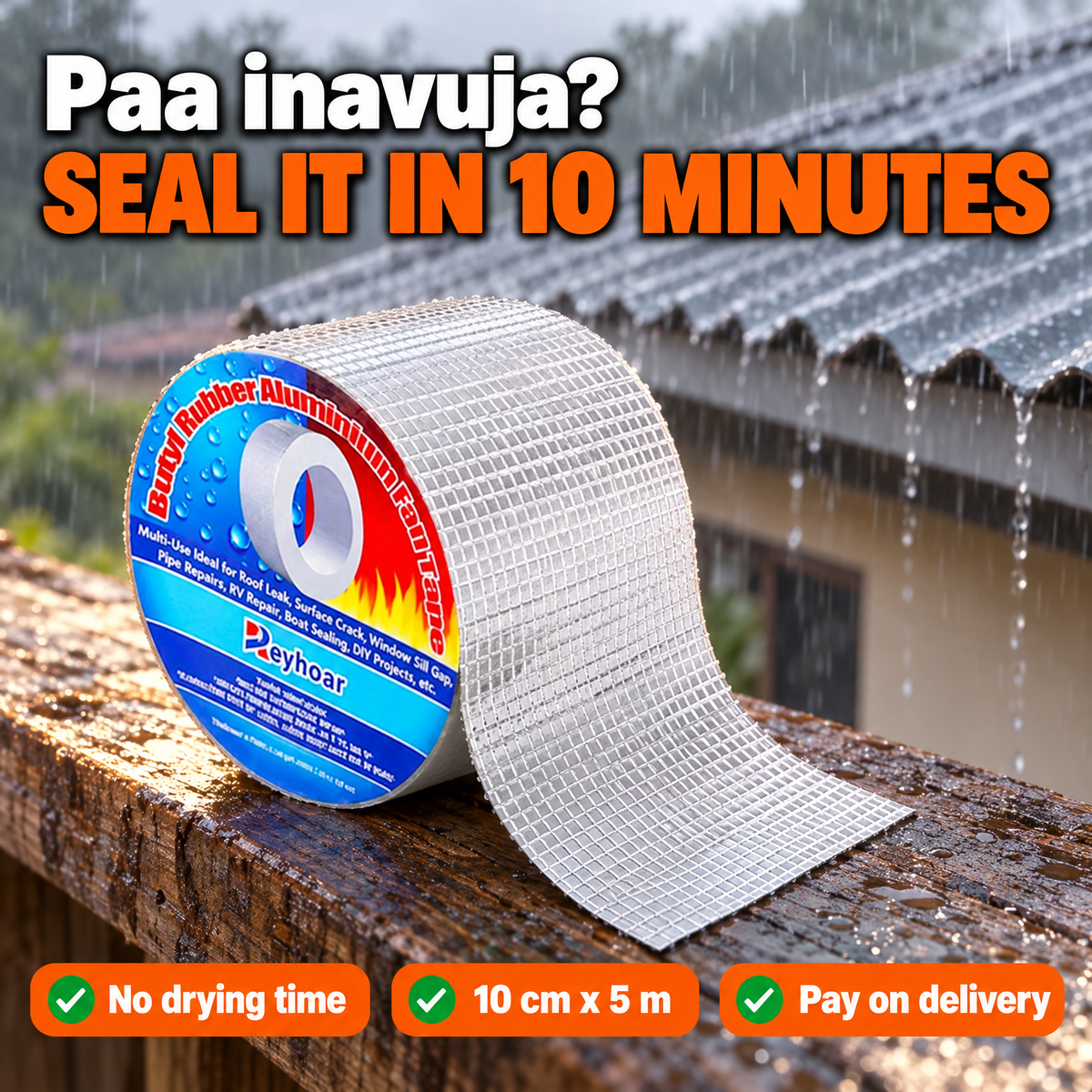 ZibaTape Waterproof Leak Seal Tape Hero