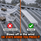 ZibaTape Waterproof Leak Seal Tape Polythene vs the patch